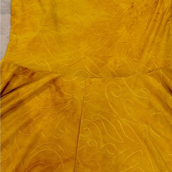 Fashion Nova Mustard Halter Maxi Dress Mermaid Bodycon Yellow Size M - Picture 11 of 11